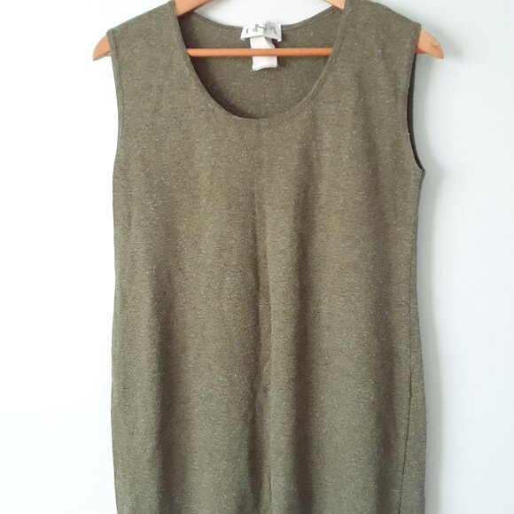 Vintage 90s Linen Blend Top Made in Italy - Picture 3 of 8